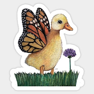 "Butterfly Duckling" - Butterflown collection Sticker